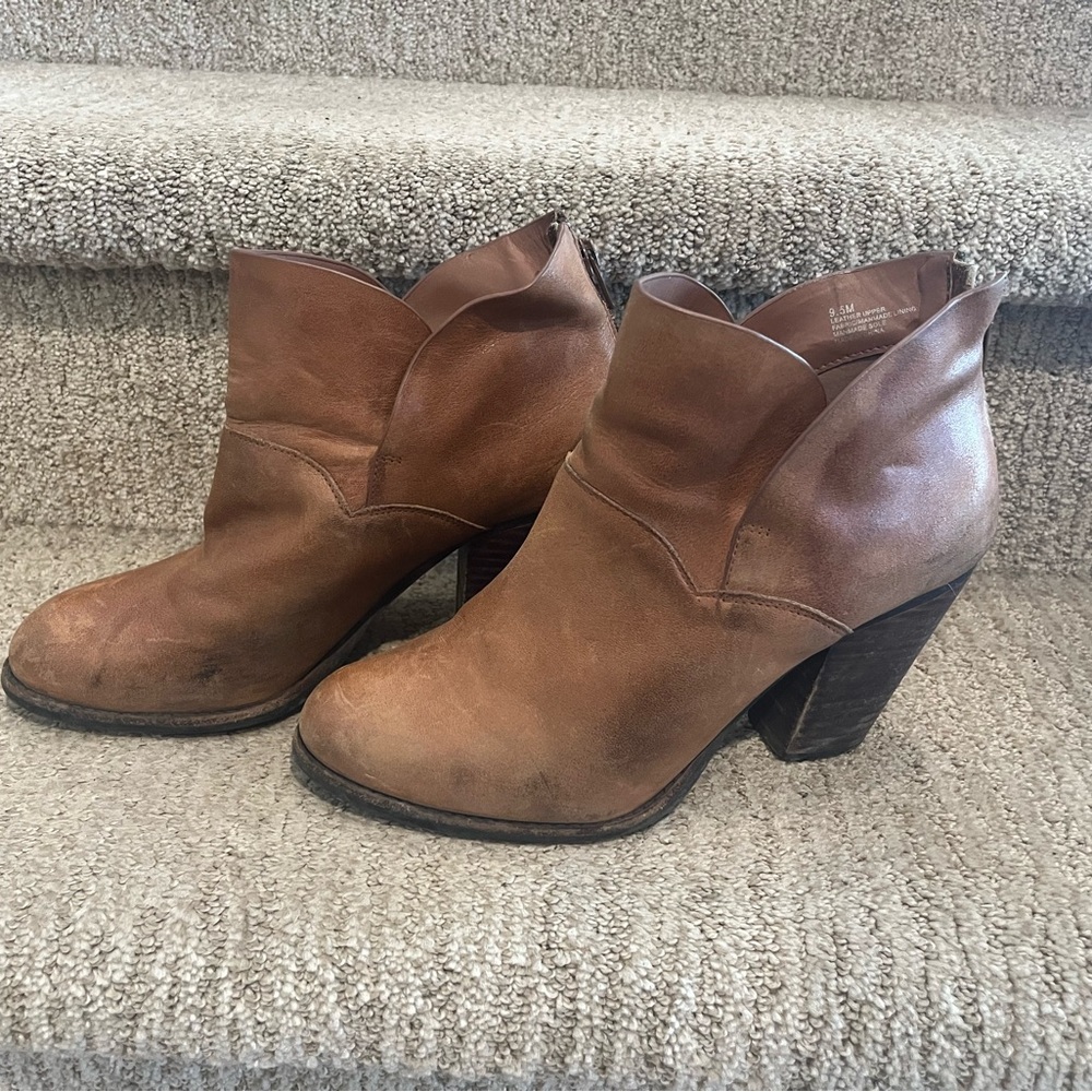 Leather Heeled Bootie